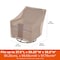 Modern Leisure Monterey Patio Swivel Lounge Chair Cover, 37.5 in. L x 39.25 in. W x 38.5 in. H, Beige 2972 - alternate 4